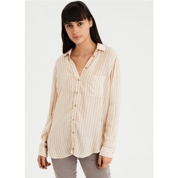 🆕 AE Oversized Striped Top - Picture 2 of 7